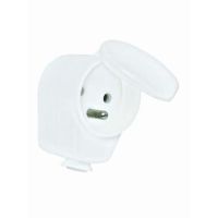 Wtyczka przenośna kątowa 16A 230V IP20 uni Schuko wtyczka/gniazdo z pokrywą | 9002223 PCE
