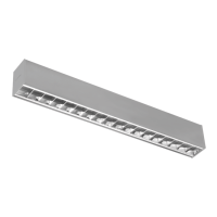 Oprawa zawieszana Sigma II LED DI-IN IP40 59W 4000K PAR 1625mm 7410Im, szara | AR006.2233.840.A000 PXF Lighting