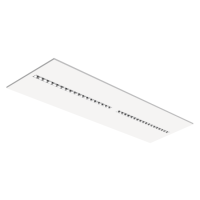 Oprawa rastrowa p/t Parabolic Slim LED IP40 19W 3000K 1x 300x1200 2090lm, biała | BX004.1144.830.A000 PXF Lighting
