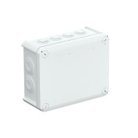 Puszka odgałęźna z wprowadzeniami 190x150x77, PP/GF, czysta biel, 9010 T 160 RW | 2007541 Obo Bettermann