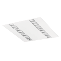 Oprawa rastrowa Quaset LED 2x PAR-S 31W 3000K 3250lm, biała | CD002.1133.830.A000 PXF Lighting