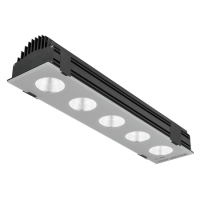 Oprawa Flash New LED 5x 128W 4000K 70st. 610mm 15000lm, czarna | AD003.3366.840.A000 PXF Lighting