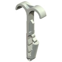 Obejma wtykowa podwójny 4-12mm, PA, jasnoszary, 7035 1974 2X4-12 | 2197855 Obo Bettermann