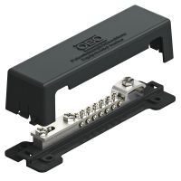 Szyna wyrównawcza potencjału do obszaru zewnętrznego 50x5mm, V2A, 1.4301, czarny 1809 A | 5015111 Obo Bettermann