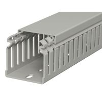 Kanał grzebieniowy 50x50, PVC, szary kamienny, 7030 LKV 50050 (2m) | 6178314 Obo Bettermann