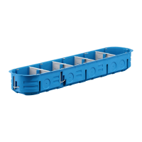 Puszka instalacyjna 5-polowa 5x60 płytka regips P5X60K Multibox niebieski | 32328203 Simet