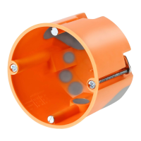 Puszka do pustych ścian 60 mm, głęboka - 61mm, z membranami, wiatroszczelna, E3700, pomarańczowy | 83192088 Simet