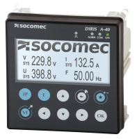 Miernik DIRIS A40, Profibus DPV1, RS485 Modbus, 3We, 2Wy | 48250502 Socomec