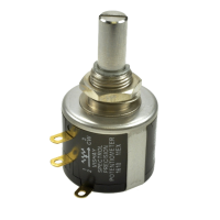 Potencjometr osiowy wieloobrotowy 10kOhm 2W +/-5% 6,35mm drutowy | 534-10K Vishay