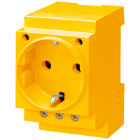 Gniazdo modułowe 5TE6 2P+PE SCHUKO, 230V 16A, żółte, DIN VDE 0620-1 | 5TE6810 Siemens