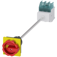 Rozłącznik główny, awaryjny 4-biegunowy 9,5kW/AC23 A, 7,5kW/AC-3, 25A/AC-21A , żółto-czerw. | 3LD2113-0TK53 Siemens