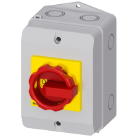 3-BIEG. ROZŁĄCZNIK GŁÓWNY / AWARYJNY ZE STYKAMI POMOCNICZYMI 1NO+1NC I ZACISKIEM N, MOC: 9.5kW /AC23 | 3LD2164-1GP53 Siemens