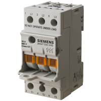 PODSTAWA BEZPIECZNIKOWA, 10X38, 690V, 32A, 3-BIEG., 45MM, Z DIODĄ SYGNAL., DO KOMBINACJI ROZRUCHOWYC | 3NW7034-1 Siemens