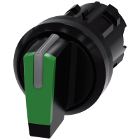 Napęd przełącznika piórkowy SIRIUS ACT fi22 plastik, (I→O←II) podśw. czarno-zielony | 3SU1002-2BM40-0AA0 Siemens
