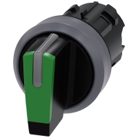 Napęd przełącznika SIRIUS ACT fi22 metal matowy piórkowy (I O II) podśw. czarno-zielony | 3SU1032-2BL40-0AA0 Siemens
