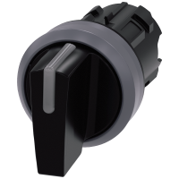 Przełącznik z możliwościa podśw., SIRIUS ACT, 22mm, okrągły, tworzywo z met. pierścieniem, czarny | 3SU1032-2BM10-0AA0 Siemens