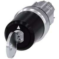 Napęd przełącznika kluczyk (I O II) Fi22 Metal połysk, CES SSG10, blok. w poz. I+O+II SIRIUS ACT | 3SU1050-5BL11-0AA0 Siemens