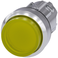 Napęd przycisku SIRIUS ACT fi22 metal połysk, wystający żółty | 3SU1051-0BB30-0AA0 Siemens