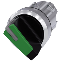 Przełącznik obrotowy 3SU1, 22mm, O-I, okrągły, podświetlany, kryty, czarn/zielony, SIRIUS ACT | 3SU1052-2BF40-0AA0 Siemens