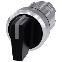 Napęd przełącz. SIRIUS ACT fi22 metal połysk,piórkowy (I→O←II) podśw. czarny | 3SU1052-2BM10-0AA0 Siemens