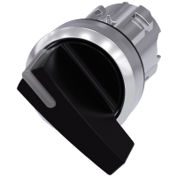 Przełącznik SIRIUS ACT z możliwością podśw. 22mm okrągły, metal błyszczący, długie pióro, czarny | 3SU1052-2CF10-0AA0 Siemens