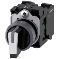 Łącznik pozycyjny, I>O<II, czarny, biały | 3SU1130-2BM60-3NA0 Siemens