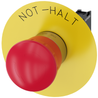 Siłownik grzybkowy EMERGENCY STOP 22mm okrągły metalowy 40mm zgodny z EN ISO 13850 czerwony | 3SU1150-1HB20-1CH0 Siemens