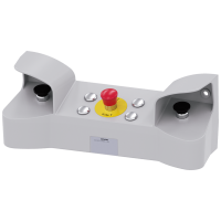 Konsola do sterowania oburęcznego, 22mm, okrągła, metalowa, SIRIUS ACT | 3SU1853-3NB00-1AD1 Siemens