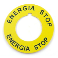 Tabliczka B z napisem "EMERGENCY-STOP" | ST22-4509\P05 Spamel