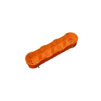 Puszka p/t PK60 4x68x46mm, poczwórna do płyt gipsowych, IP30, pomarańczowa | A.0047P PAWBOL SPÓŁKA AKCYJN