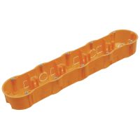 Puszka p/t PK60 5x68x46mm pięciokrotna z wkrętami, IP30, pomarańczowa | A.0048WP PAWBOL SPÓŁKA AKCYJN