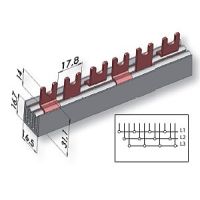 Szyna łączeniowa widełkowa 3P 63A 10mm2 54-moduły IZ10/3F/54 | 002921141 Eti