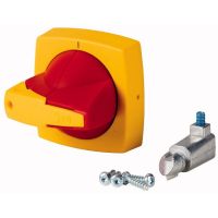 Dźwignia napędu montaż na drzwi, typ D/P, 6mm, K2SDR/P, czerwono-żółta DMV | 1818033 Eaton