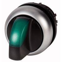 Napęd przełącznika z podświetleniem bez samopowrotu, 2 położenia, M22-WLKV-G, zielony RMQ-Titan | 284395 Eaton