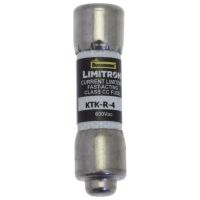 Wkładka bezp cylindr 10x38mm, 4A, 600V AC, Limitron, Klasa CC, CLASS CC FAST ACTING FUSE CLASS CC | KTK-R-4 Eaton