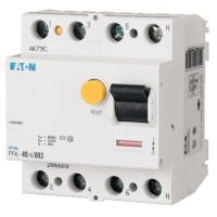 Wyłącznik różnicowoprądowy 4P 25A 100mA typ AC, PF6-25/4/01 | 286505 Eaton