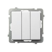Łącznik potrójny, biały Sonata | ŁP-13R/m/00 Ospel