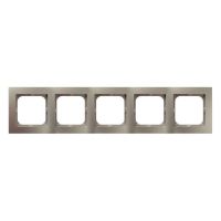 Ramka pięciokrotna satyna light, AS | R-5G/45 Ospel