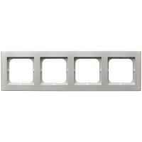 Ramka poczwórna, srebro mat, Sonata | R-4R/38 Ospel