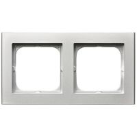 Ramka podwójna, srebro mat, Sonata | R-2R/38 Ospel