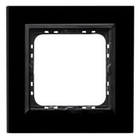 Ramka pojedyncza czarne szkło+czarna ramka, Sonata | R-1RGC/32/25 Ospel
