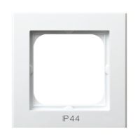 Ramka pojedyncza do łączników IP-44, biała Sonata | RH-1R/00 Ospel