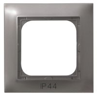 Ramka pojedyncza do łączników IP-44 RH-1Y/23 tytan, Impresja | RH-1Y/23 Ospel