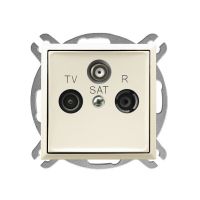 Gniazdo R-TV-SAT końcowe GPA-US/m/27 ecru, Aria | GPA-US/m/27 Ospel