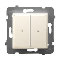 Łącznik żaluzjowy z blokadą mechaniczną ŁP-7UB/m/27 ecru, Aria | ŁP-7UB/m/27 Ospel