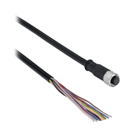 Kabel M12, 12 pinów żeńskich, 20m | XZCP57V12L20 Telemecanique Sensors