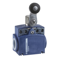 Łącznik krańcowy OsiSense XC dźwignia z rolką termoplastyczną, 1NC+1NO, dławik M16x1.5 | XCKT2118P16 Telemecanique Sensors