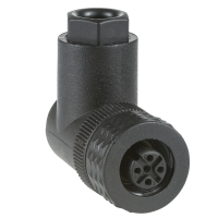 Złącze wtykowe żeńskie M12 4-pinowe kątowe, plastik | XZCC12FCP40B Telemecanique Sensors