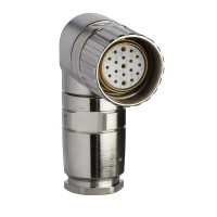 Złącze M23 żeńskiE kątowe 19 PIN METAL | XZCC23FCM190S Telemecanique Sensors