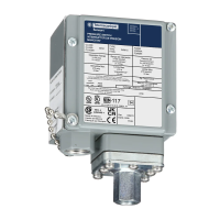 Czujnik ciśnienia 480 VAC 10 AMP | 9012GAW5 Telemecanique Sensors